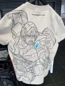 ポルシェ　トランスフォーマー　コラボTシャツ